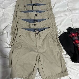 5 pair bundle oshkosh khaki uniform shorts